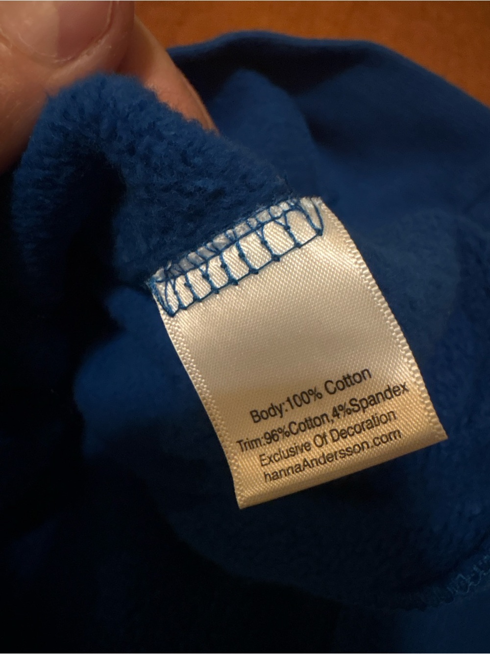Hanna Andersson Navy Blue Sweatshirt with Multicolor Rainbow Detail SZ Large 🌈💕 - Picture 8 of 8